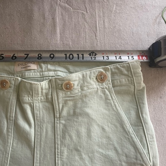 Pilcro Light Green Wide-Leg carpenter Pants - Picture 3 of 8